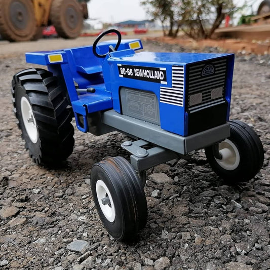 New Holland 80-66 Tractor (Dark Blue) 1/16 - Tough Metal Toys