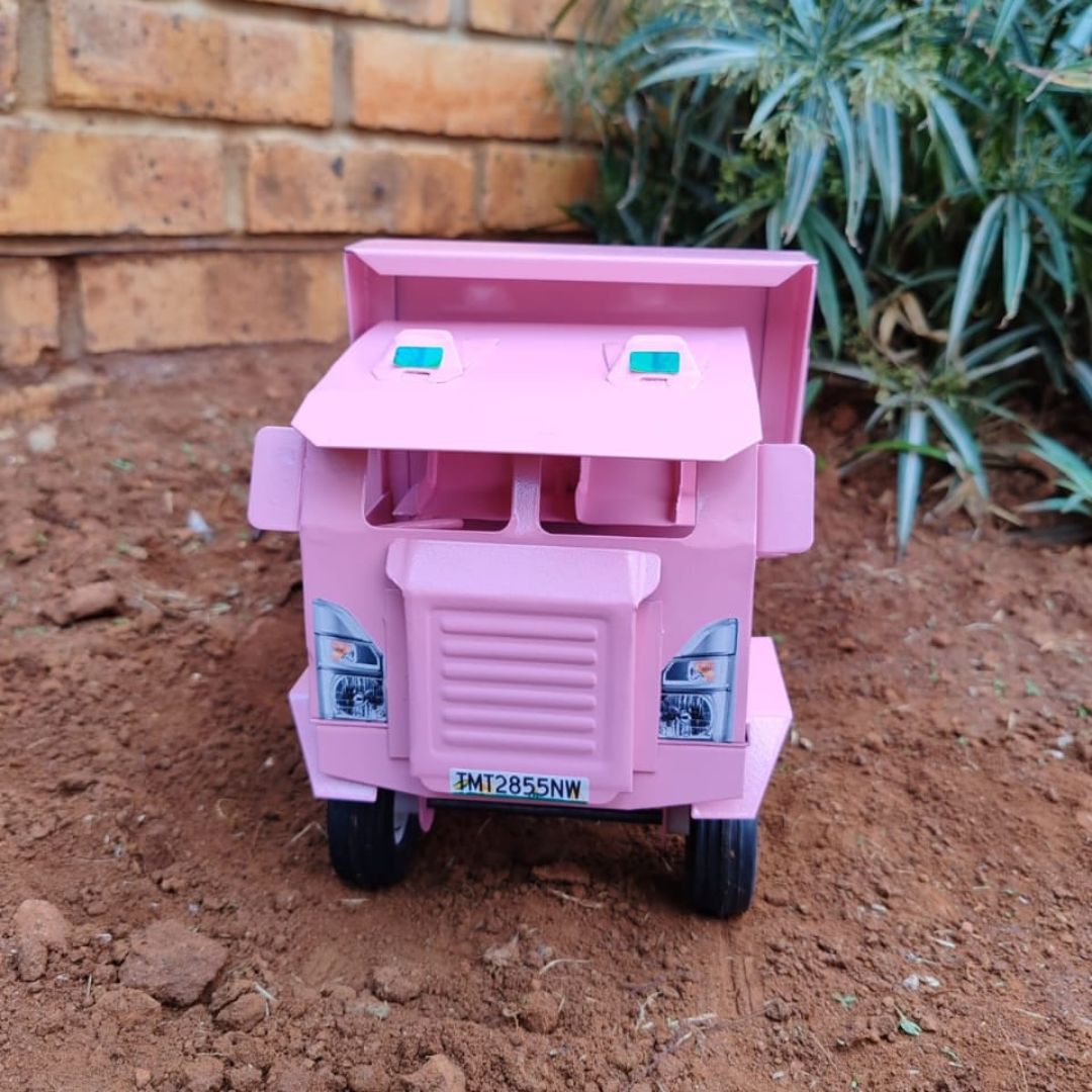 Tipper Truck 1/16 (Pink) - Tough Metal Toys