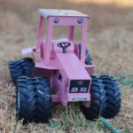 Daisy Articulated Tractor 1/16 (Pink) - Tough Metal Toys